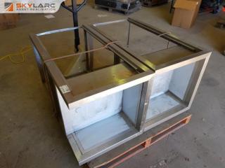 2 x Stainless Steel Stands