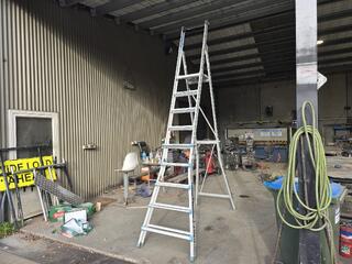 Easy Access Adjustable Step Ladder