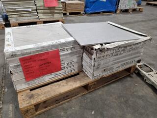 42x Rectified Porcelain 600x600mm Tiles
