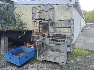 8 x Large Steel Bins