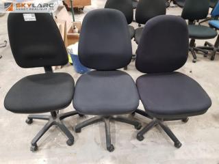 3 x Office Gas Lift Chairs