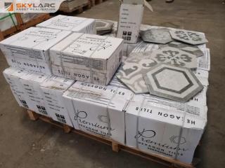 470+ Stylish Ceramic Hexagon Tiles, 300x260mm Size