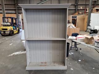 Vintage Styled Wood Bookshelf Shelf Unit, missing shelves