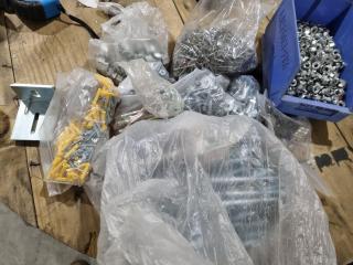Assorted Fastening Hardware, Nuts, Rivets, Screws  & More