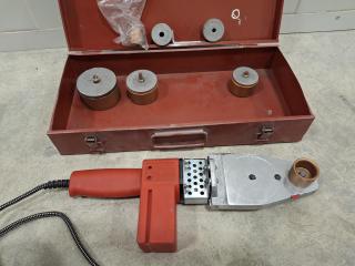 Electric pipe welding tool set