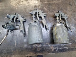 3x Star S-770 Suction Spray Guns
