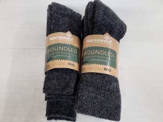 Norsewear Boundless Wool Blend Socks, 2x 3-Packs, Size Small