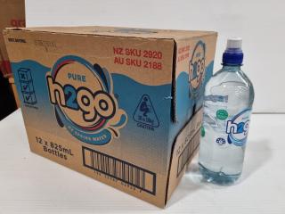 Pure H2GO NZ Spring Water, 12x 825mL Bottles