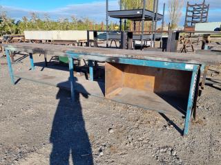 Heavy Steel & Wood Workbench