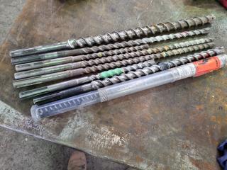 7x Assorted SDS Max Rotary Hammer Bits