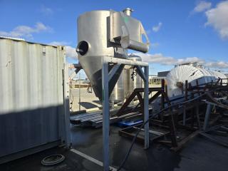 Stainless Tank with Heat Exchanger on Stand