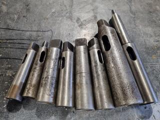 8x Morse Taper Drill Shank Sleeves