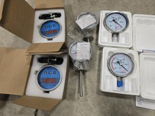 Pressure and Temperature Gauges New