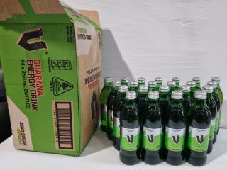 V Guarana Zero Sugar Energy Drink, 22x 350mL Glass Bottles