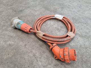 4.6M 32Amp 500V 50Hz 3 Phase Extension Lead