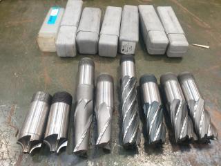 8 x Large Milling Machine Cutters