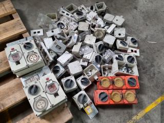 Assorted Industrial 3-Phase & Single Phase Electrical Components