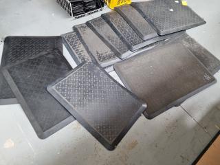 8x 925x610mm & 3x 695x495mm Black Foam Rubber Floor Mats
