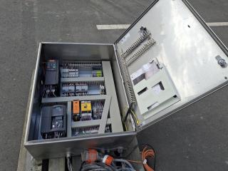 Industrial Control Cabinet with Siemens VFD and Danfoss VLT 2800