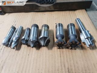 9 x Assorted Milling Machine Cutters