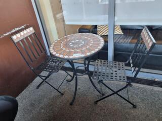 Stylish Classic Cafe Table w/ 2x Chairs Set