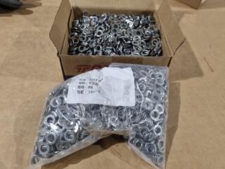 304 Grade Stainless M6 Flat Washers, 4000x Units, New