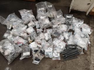Large Assorted Lot of Fastening Hardware, Bolts, Nuts, Washers & More