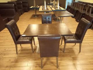 Cafe Table and Four Chairs
