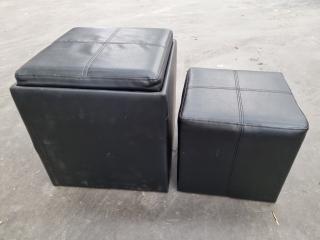 Cubix Ottoman Stool Set