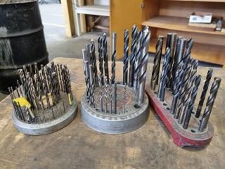 3x Vintage Small Imperial Drill Bit Holders w/ Drills