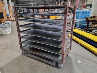 Heavy Duty Mobile Shelf Rack Trolley