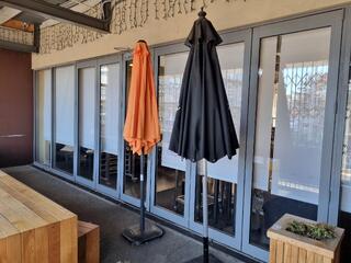 2x Patio Umbrellas w/ Weighted Bases