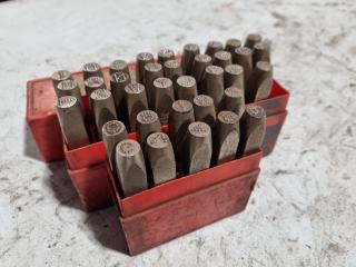 Sets of 7mm Steel Letter & Number Stamps