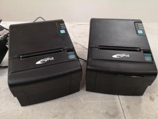 2x DigiPoS Thermal Receipt Printers DS-910
