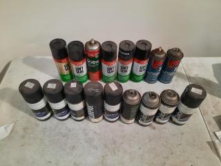 Assortment of Paints and Lubricants