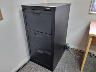 Europlan 3-Drawer Steel File Cabinet