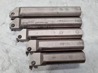 5x Iscar Indexable Lathe Boring Bars, 32mm Diameters