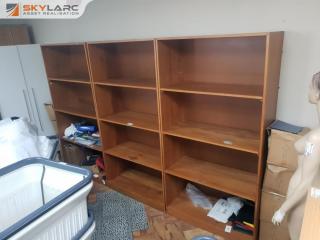 3 x Rimu Book Shelves
