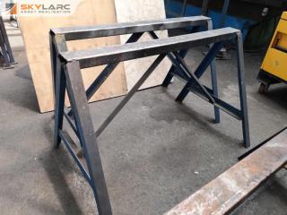 Pair of Heavy Duty Steel Saw Horses