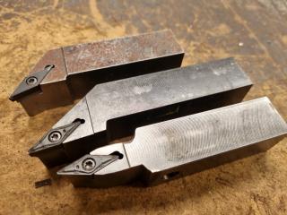 3x Indexable Lathe Turning Tools