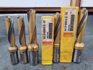 5x Sandvik Coromant Indexable Tipped Drills
