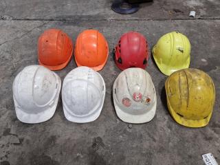 Assortment of 8 Safety Helmets