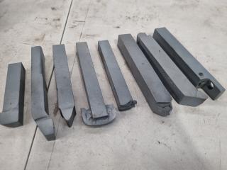 8x Assorted Lathe Parting Tools