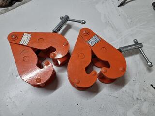 2x 2-Ton Capacity Beam Clamps