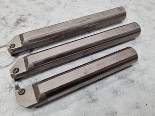 3x Iscar Indexable Lathe Boring Bars, 32mm Diameters