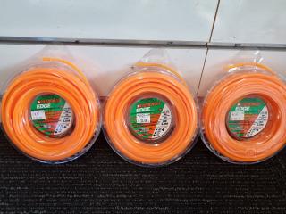 3x Rolls of 3.3mm Diamond Edge Square Trimmer Line