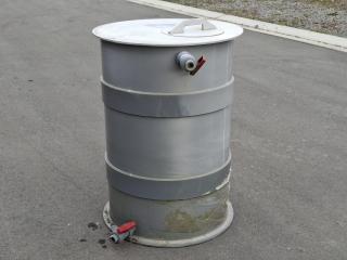 Industrial Storage Tank with Outlet Valve