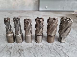 6 x Annular Cutters