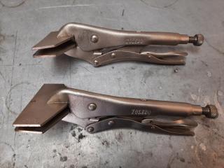 2 x Toledo Flat Vice Grips