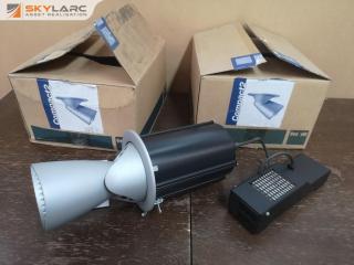 2x Commercial Quality In Ceiling Retractable Spot Lights by Troll, New
